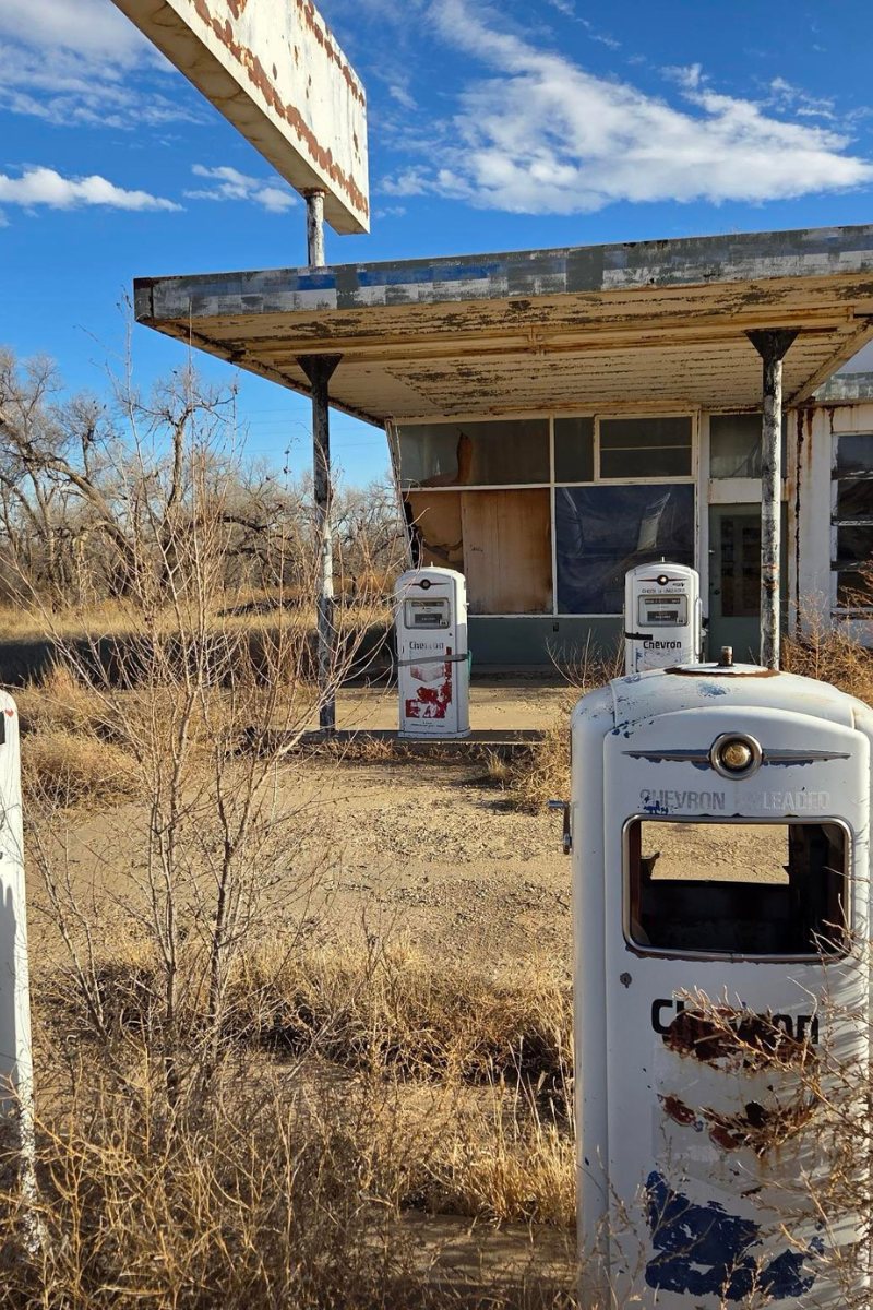 Old gas station pumps